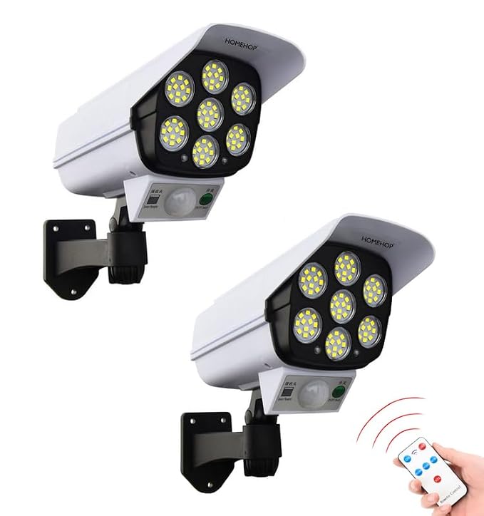 LED Solar Security Light with Motion Sensor & Remote Control – Outdoor Wall Light
