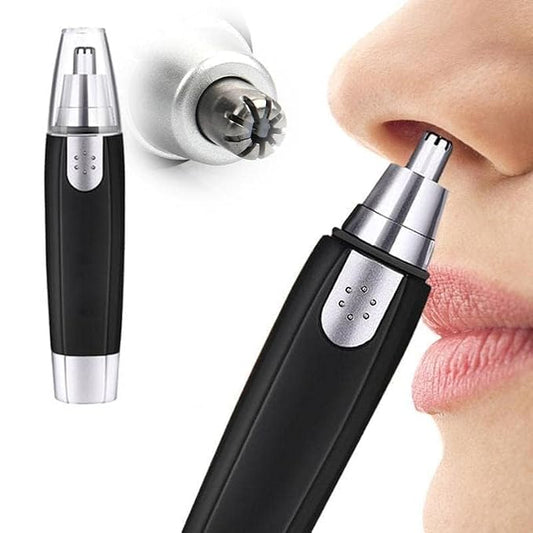2-in-1 Electric Nose & Ear Hair Trimmer – Stainless Steel Blades