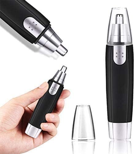 2-in-1 Electric Nose & Ear Hair Trimmer – Stainless Steel Blades