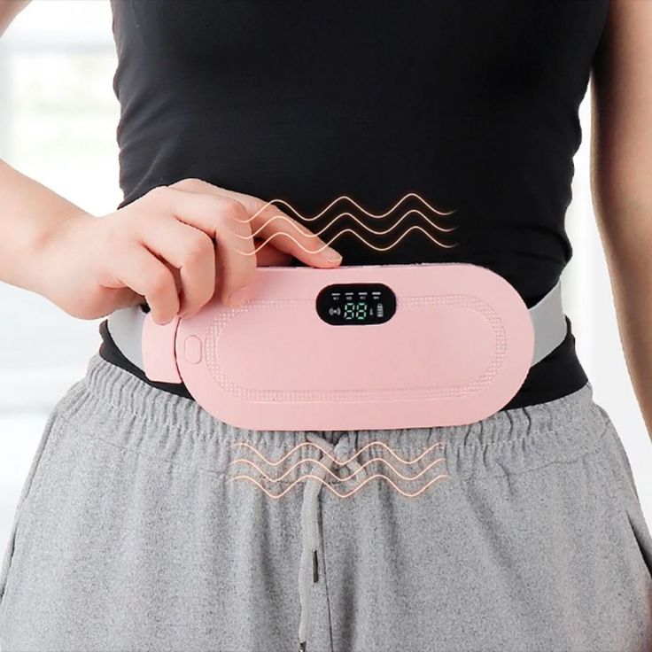 Period Pain Relief Massager – Heated Vibration Menstrual Cramp Relief Belt