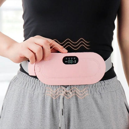 Period Pain Relief Massager – Heated Vibration Menstrual Cramp Relief Belt