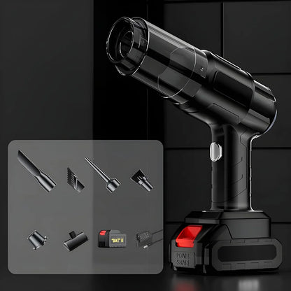 ordless Car Vacuum Cleaner – Portable Multi-Purpose Handheld Vacuum with Brush Nozzle