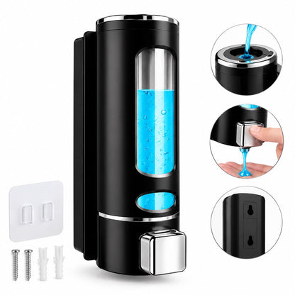 Premium Wall Mounted Liquid Soap & Shampoo Dispenser – 400ml